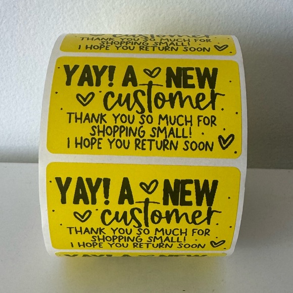 NEW customer sticker label | thank you sticker for small business - Picture 7 of 12